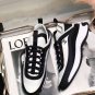 Women's Shoes Cruise Low-top Sneakers Paris Cc Coco Trainers Black White Lace-up