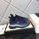 Women's Shoes Suede Cc Sneakers Cruise Coco Paris Trainers Blue Lace-up