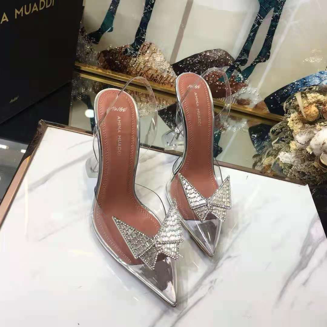 amina muaddi butterfly clear