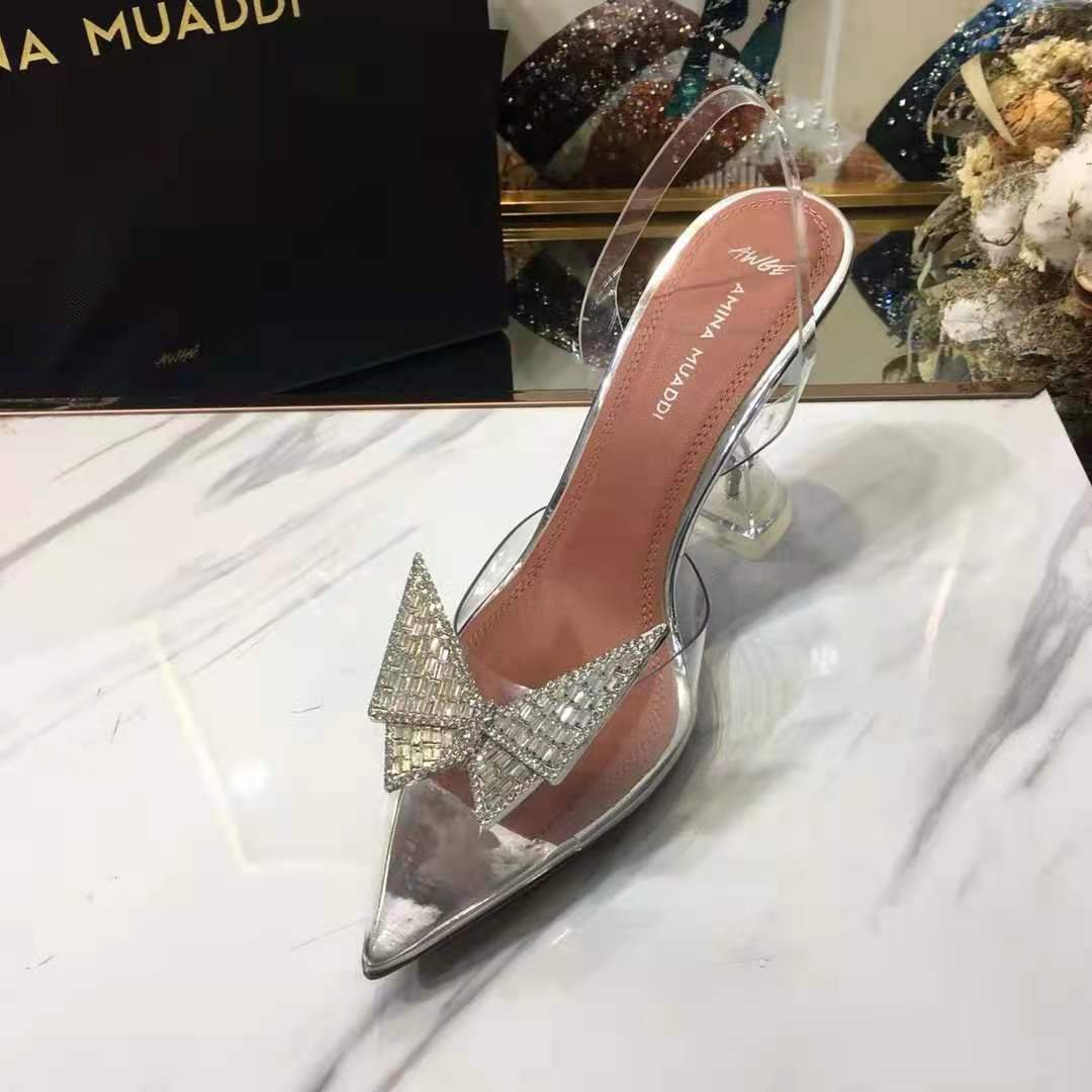amina muaddi butterfly clear