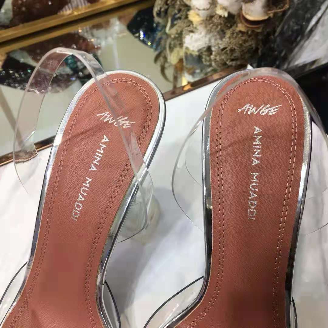 amina muaddi butterfly clear