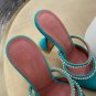 Women's Shoes Amina Muaddi Gilda Crystal Embellished Satin Mules