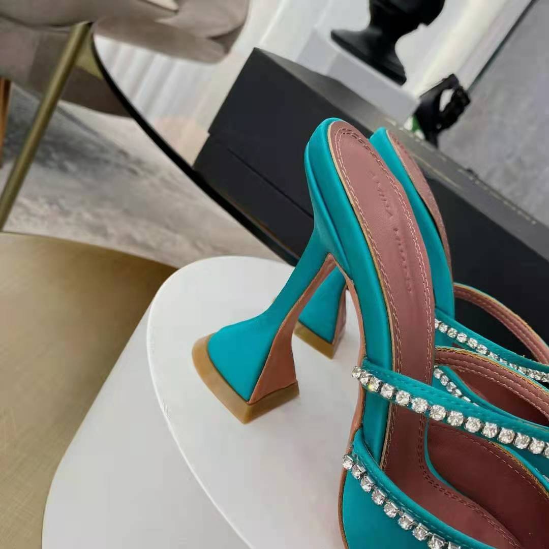 satin amina muaddi shoes