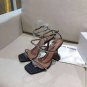 Women's Shoes Amina Muaddi Sandals Gilda Crystal Glitter Sandals Black