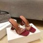 Women's Shoes Amina Muaddi Sandals Gilda Crystal Strap 10cm Heel