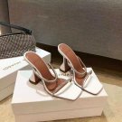 Women's Shoes Amina Muaddi Sandals Gilda Crystal Strap 10cm Heel White