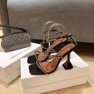 Women's Shoes Amina Muaddi Gilda Sandals Straps Embellished Crystal 10cm Heel Black