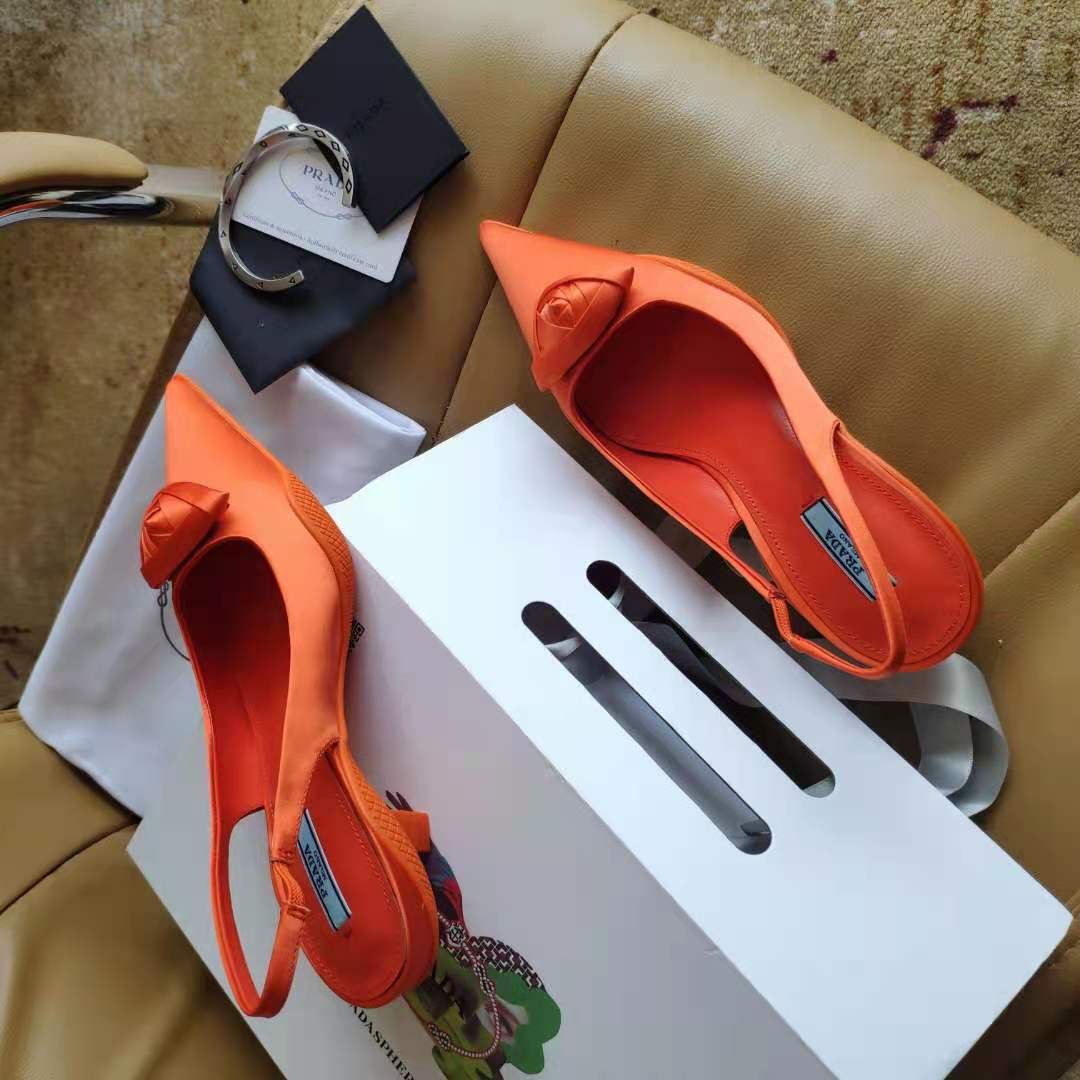 nylon gabardine slingback pumps