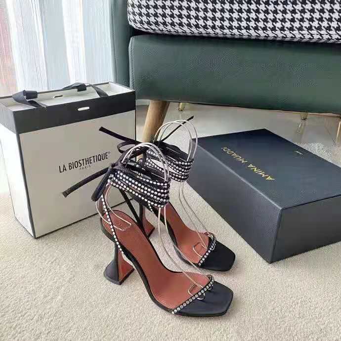 amina muaddi vita suede platform sandals