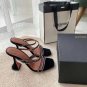 Women's Shoes Amina Muaddi Crystal-embellished Sandals 95mm Heel Black
