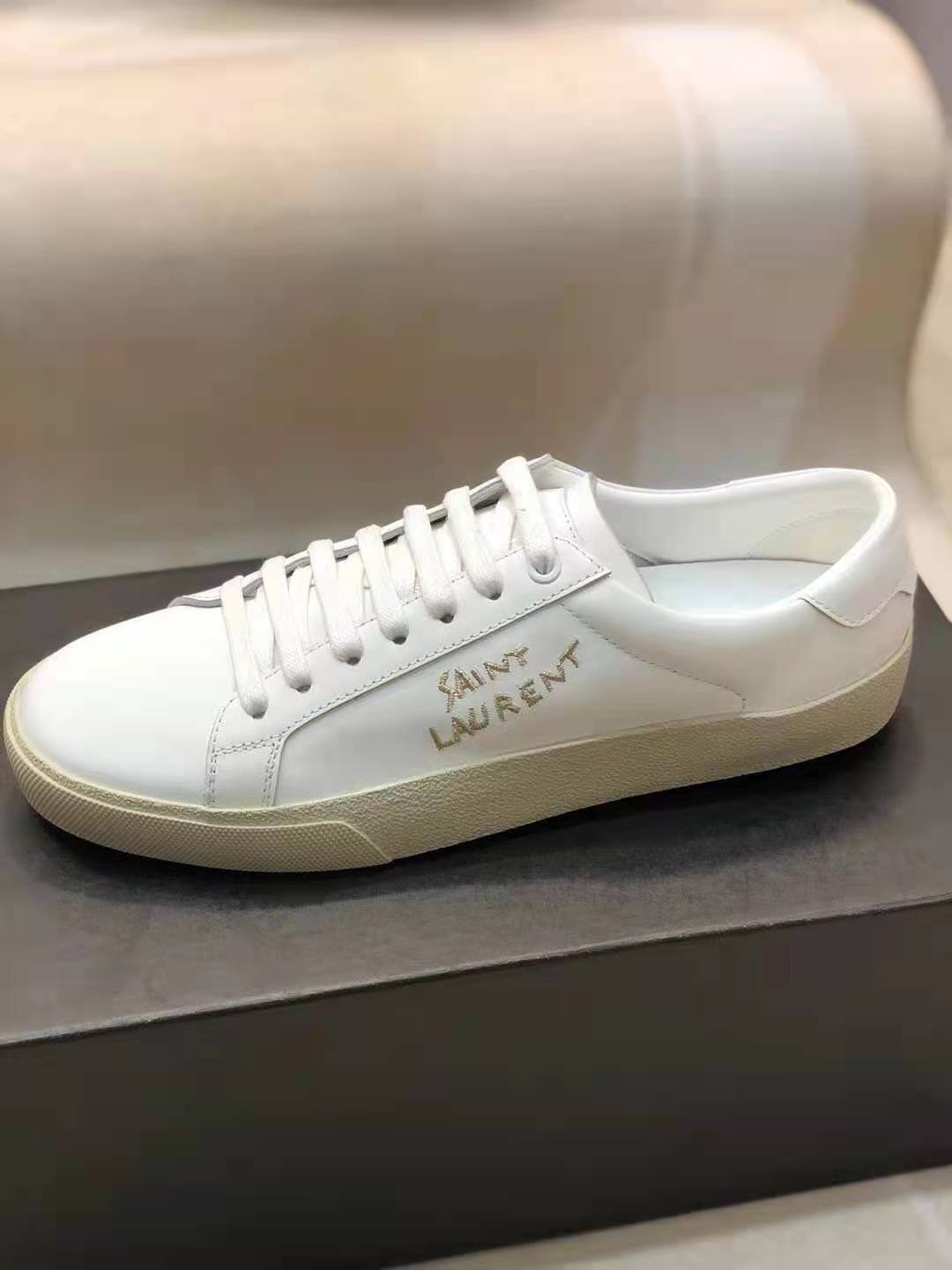 Men's Shoes Saint Paris Laurent Sl/06 Classic Court Sneakers White ...