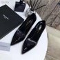 Women's Shoes Saint Opyum Pumps Laurent Black Leather Ysl Heel Paris Pumps