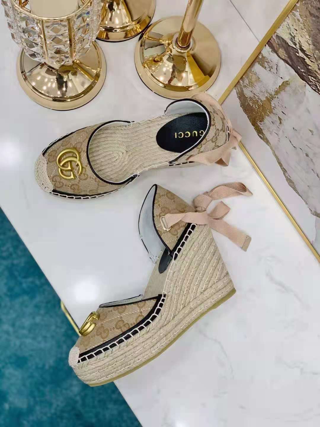 jumbo gg wedge platform sandals