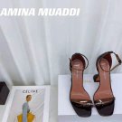 Women's Shoes Amina Muaddi Sandals Crystal Strap Buckle 9.5cm Heels Shoes