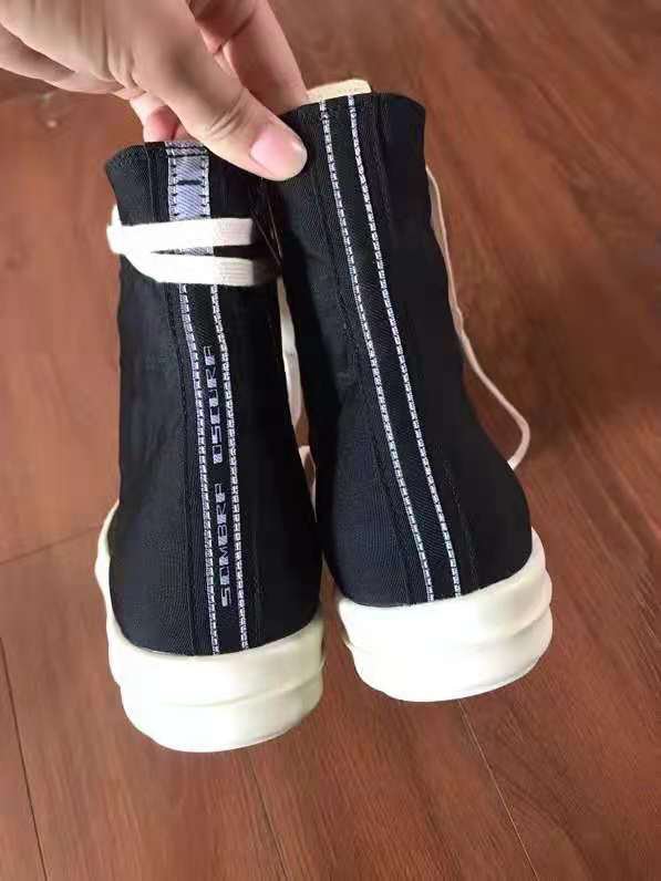 rick owens canvas shoes