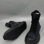 Men's Shoes Rick Owens Abstract All Black Sneakers High-top Lace-up Trainers