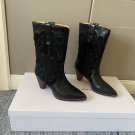 Women Shoes Isabel Marant Boots Black Duerto Two-tone Cowboy Boots