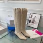 Women Shoes Isabel Marant Boots Denvee Knee-high Western Boots Genuine Leather