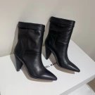 Women Shoes Isabel Marant Etoile Luido Black Leather Ankle Boots