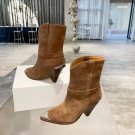 Women Shoes Isabel Marant Lamsy Embellished Suede Ankle Boots Paris