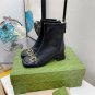 Women Shoes GG Mid-heel Ankle Boots Horsebit Black