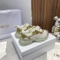 Women's Shoes Cd Paris Vibe Sneakers White Mesh And Gold-tone Leather Trainers