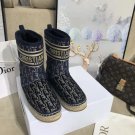 Women's Shoes Cd Chez Moi Granville Ankle Boots Oblique Embroidered Velvet New Season