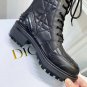 Women's Shoes Cd D-leader Ankle Boot Black Quilted Cannage Calfskin Paris New Season