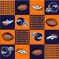 NFL Denver Broncos Orange Football 72x60