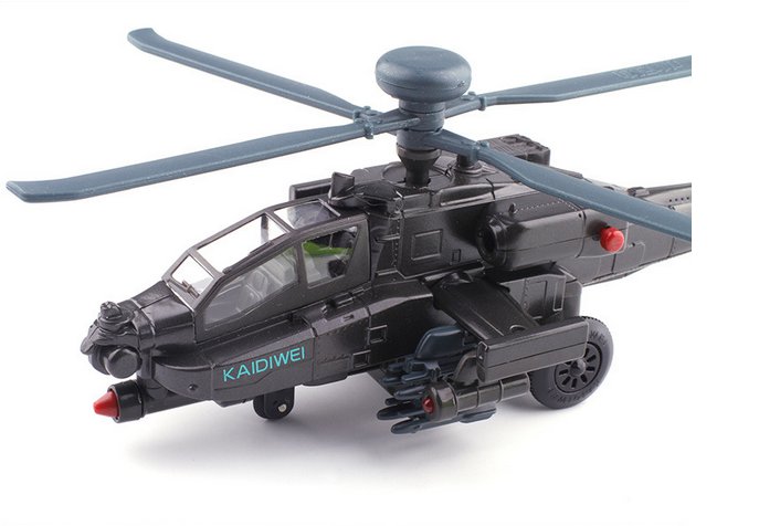 1:64 Apache AH-64 helicopter gunships model Alloy simulation with light ...