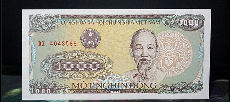 Fidelity Vietnam Dong 1000 face value foreign paper money