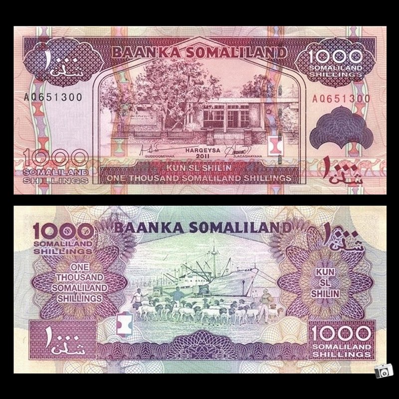 Fidelity Authentic ancient coins Somaliland 1000 paper money