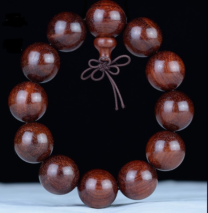 handmade Zambian red sandalwood agarwood Buddha beads Hand string Wooden ornaments Buddhist Bracelet