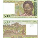 brand new UNC Madagascar banknotes Notes paper money 500 francs in 1994