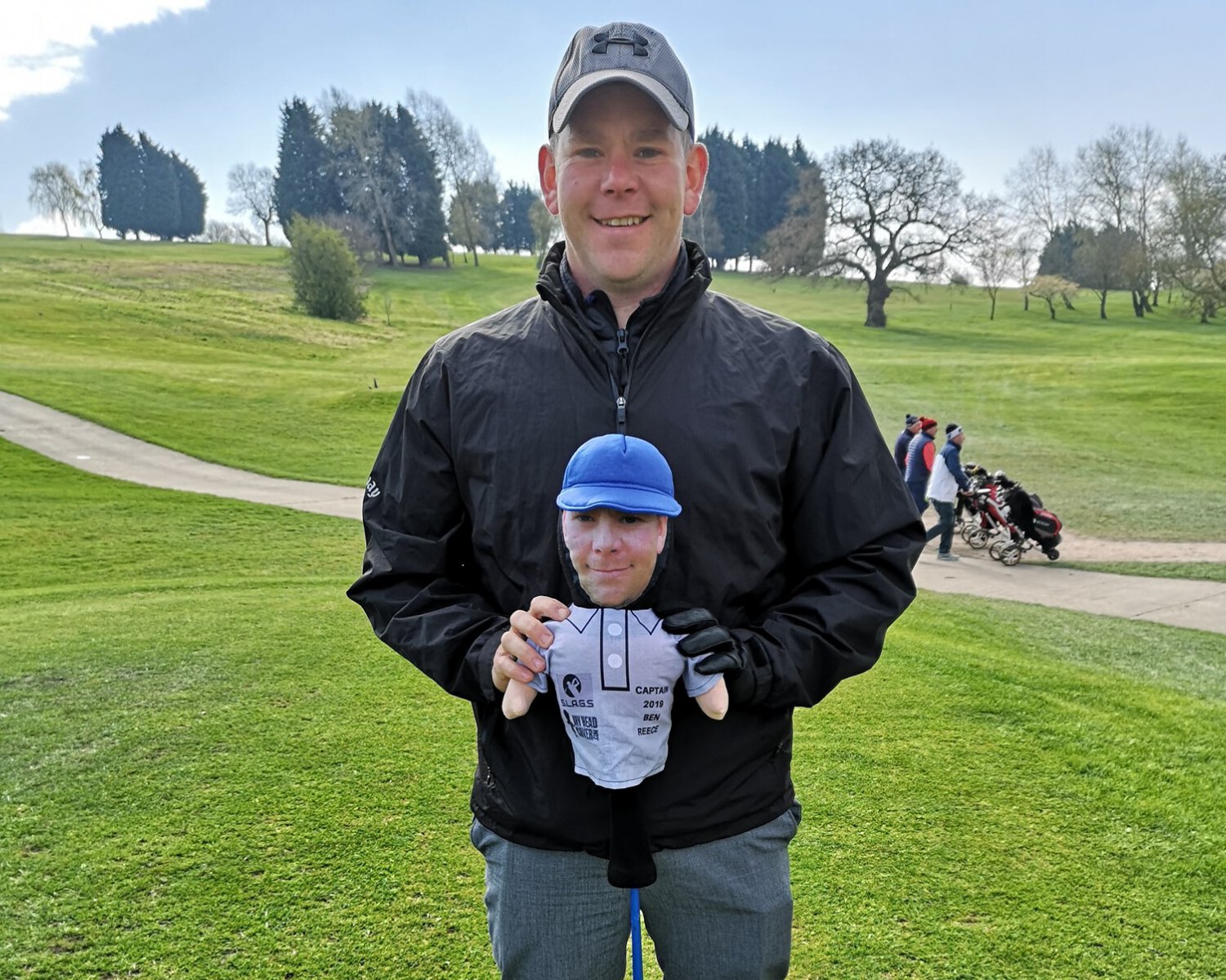 Custom Made Golf Head cover - personalise with your face & t-shirt design