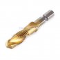 Tap Drill Bit Set 1/4 Hex Shank Titanium 6pc M3-M10 HSS Spiral Screw Thread Wood