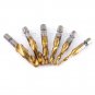 Tap Drill Bit Set 1/4 Hex Shank Titanium 6pc M3-M10 HSS Spiral Screw Thread Wood