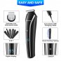 Professional Hair Clippers Cordless Beard Trimmer Shaver Nose Hair WATERPROOF