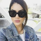 Kim Kardashian Sunglasses Oversized Top Flat Black Women Celine Fashion Cat Eye