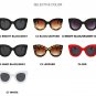 Kim Kardashian Sunglasses Oversized Top Flat Black Women Celine Fashion Cat Eye