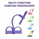 4-Tube Foot Pedal Pull Rope Resistance Foot Pedal Exerciser Foot Sit Up Pedal
