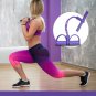 4-Tube Foot Pedal Pull Rope Resistance Foot Pedal Exerciser Foot Sit Up Pedal