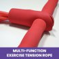 4-Tube Foot Pedal Pull Rope Resistance Foot Pedal Exerciser Foot Sit Up Pedal