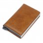 1Pcs RFID Blocking Leather Wallet AUTO POPUP Credit Card Holders Money Clip