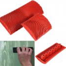 2Pcs 3 Inch + 6 Inch Wood Grain Paint Roller Rubber Imitation DIY Brush Painting
