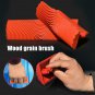 2Pcs 3 Inch + 6 Inch Wood Grain Paint Roller Rubber Imitation DIY Brush Painting