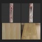2Pcs 3 Inch + 6 Inch Wood Grain Paint Roller Rubber Imitation DIY Brush Painting