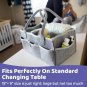 Baby Diaper Organizer Caddy Felt Changing Nappy Kids Storage Carrier Bag Grey