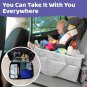 Baby Diaper Organizer Caddy Felt Changing Nappy Kids Storage Carrier Bag Grey