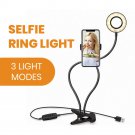 SHINING STAR 3" LED Ring Light Selfie Phone Stand Live Video Dimmable Makeup